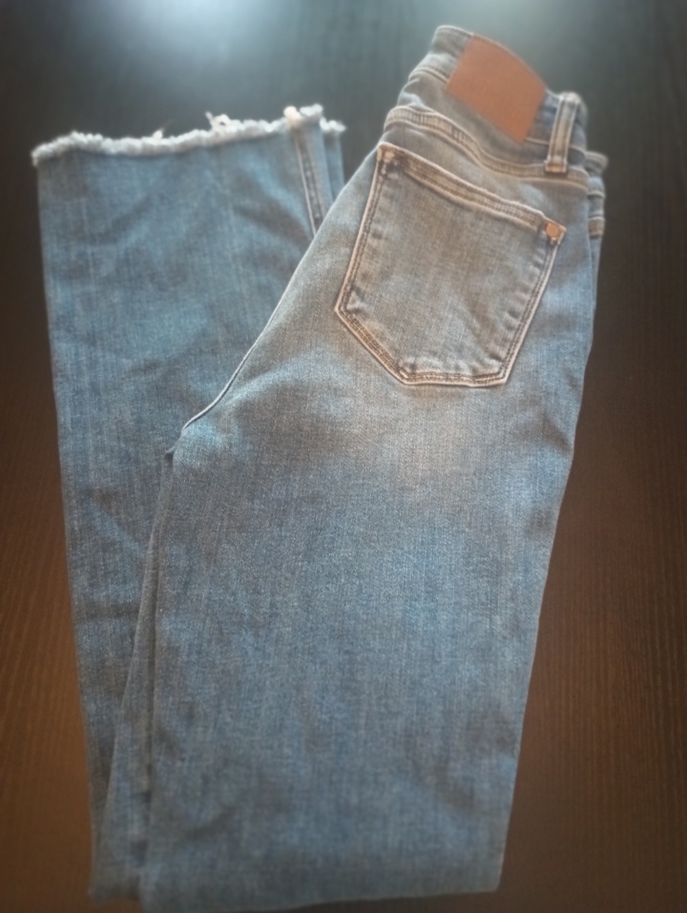 Judy Blues Denim Jeans with Frayed Hem